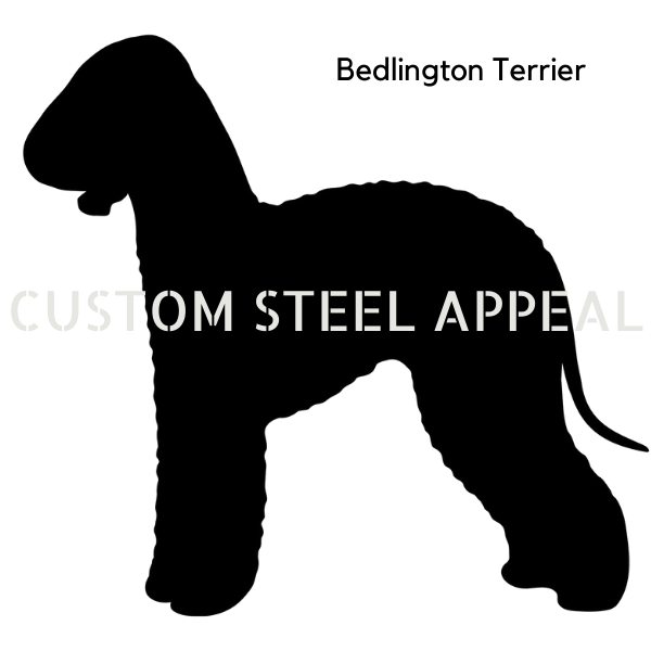 Bedlington Terrier Shut the Gate Dog Sign