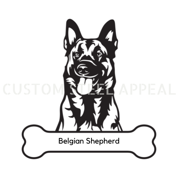Belgian Shepherd Dog Portrait Signs