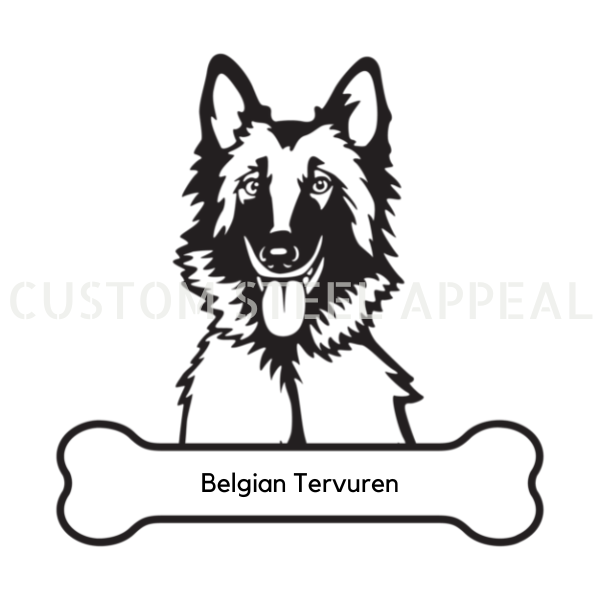 Belgian Tervuren Dog Portrait Signs