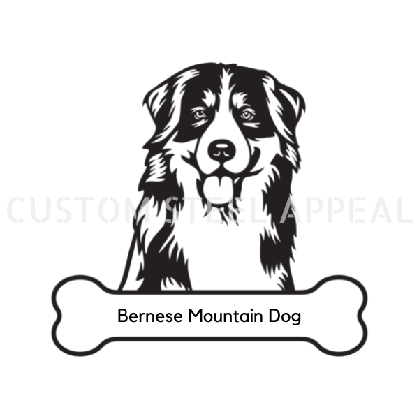 Bernese Mountain Dog Portrait Signs