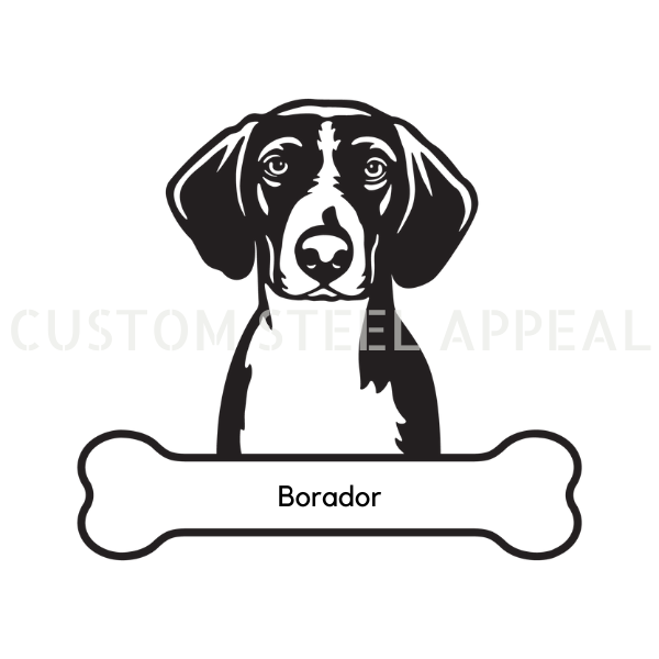 Borador Dog Portrait Signs