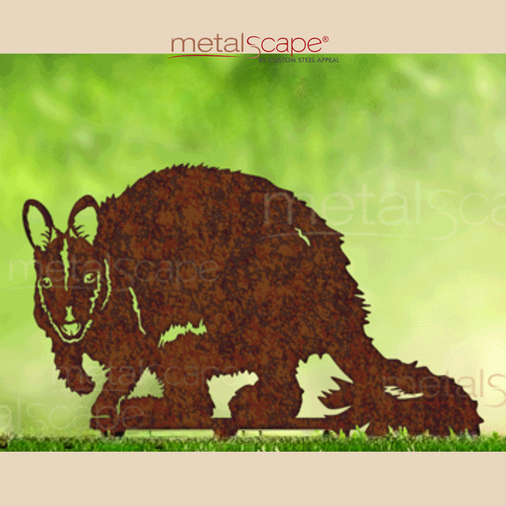 Brush-tailed Rock Wallaby - Male Sitting – Custom Steel Appeal