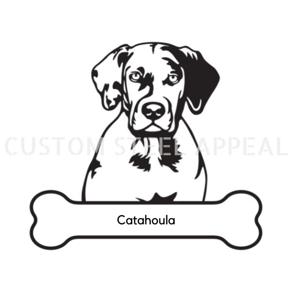 Catahoula Dog Portrait Signs