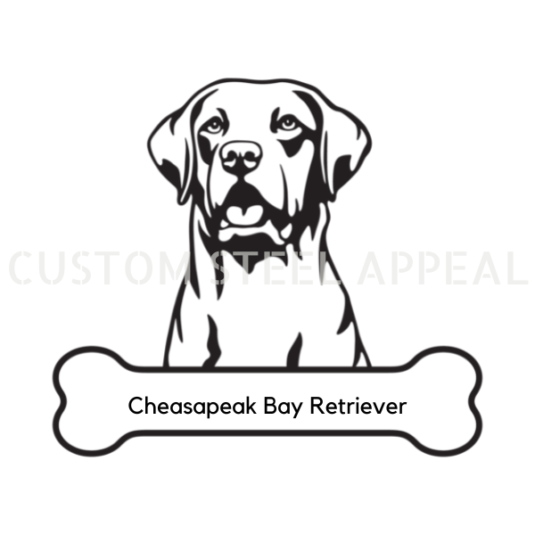 Chesapeake Bay Retriever Dog Portrait Signs
