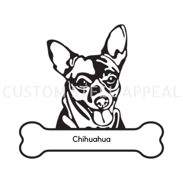 Chihuahua Dog Portrait Signs