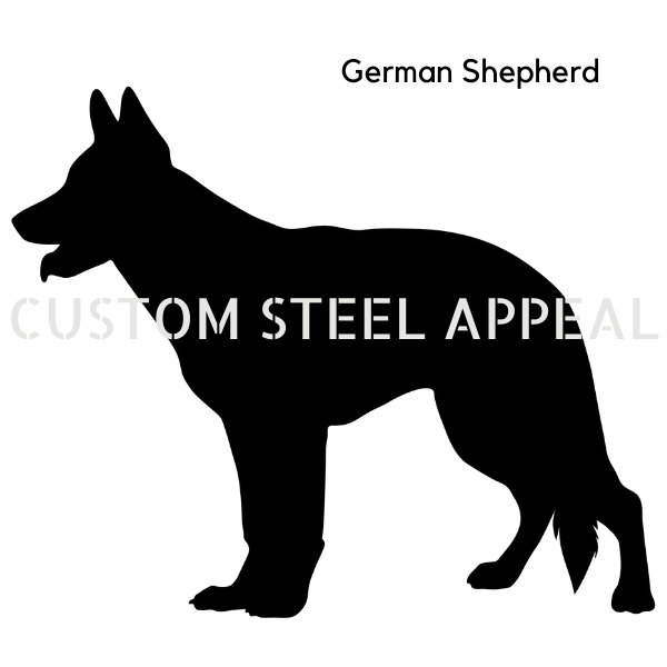 Gsd Sign German Shepherd Shut the Gate Dog Sign | Custom Steel Appeal