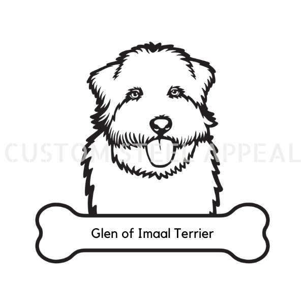 Glen of Imaal Terrier Dog Portrait Signs