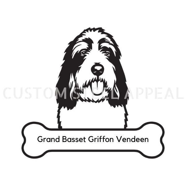Grand Basset Griffon Vendeen Dog Portrait Signs