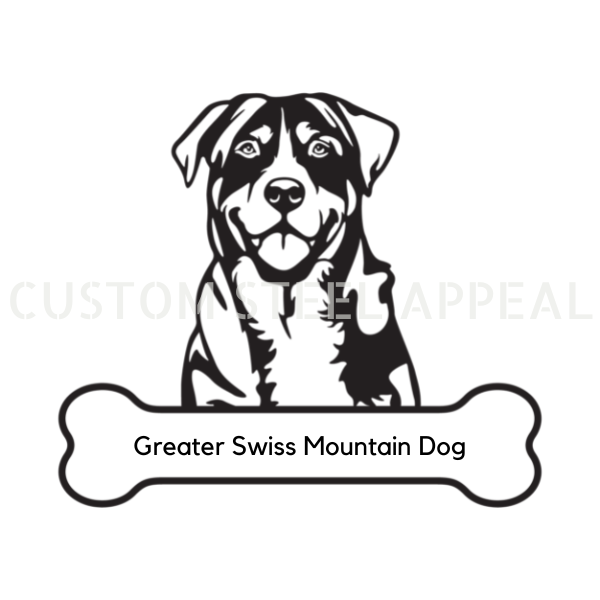 Greater Swiss Mountain Dog Portrait Signs