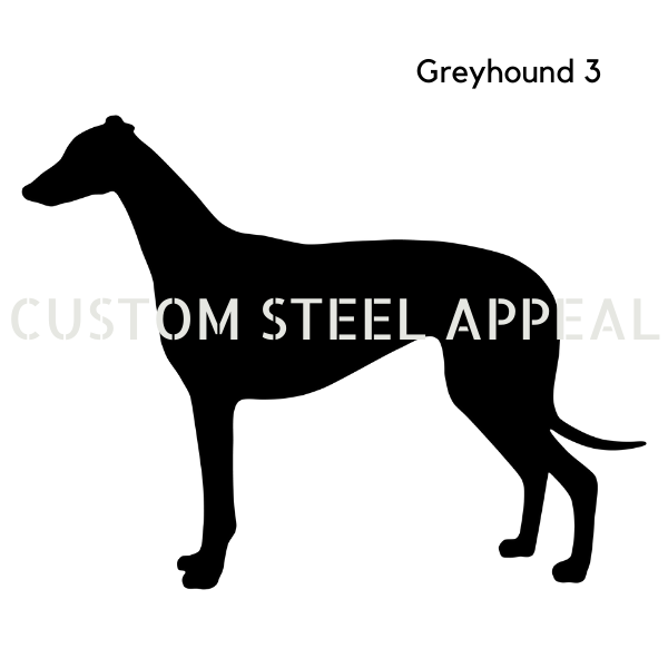Custom Made Greyhound Dog Pet Memorial | Custom Steel Appeal