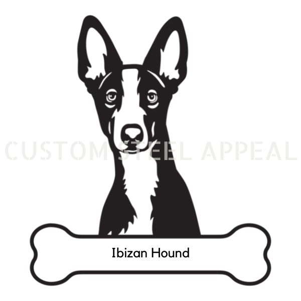 Ibizan Hound Dog Portrait Signs