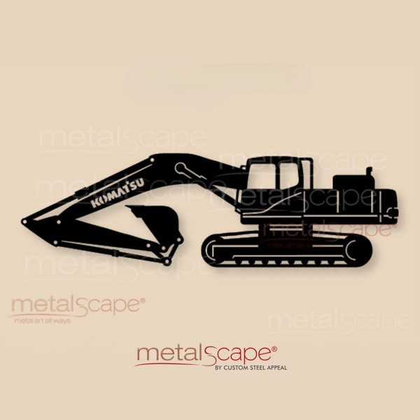 Komatsu Excavator Wall Art