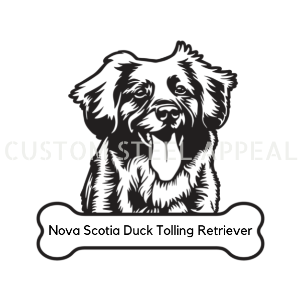 Nova Scotia Duck Tolling Retriever Dog Portrait Signs
