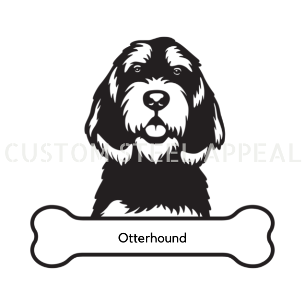 Otterhound Dog Portrait Signs