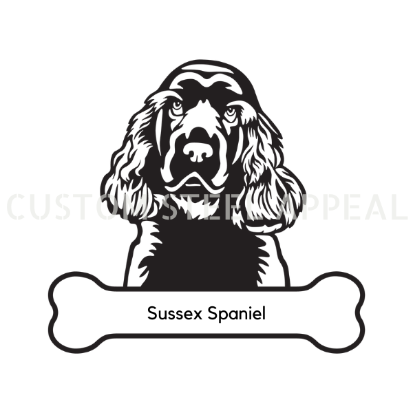 Sussex Spaniel Dog Portrait Signs – Custom Steel Appeal