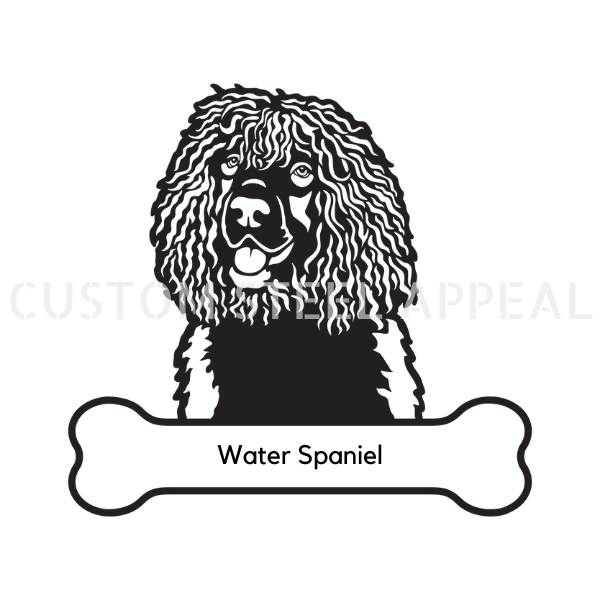 Water Spaniel Dog Portrait Signs – Custom Steel Appeal