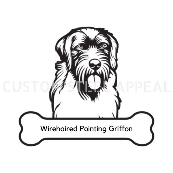 Wirehaired Pointing Griffon Dog Portrait Signs