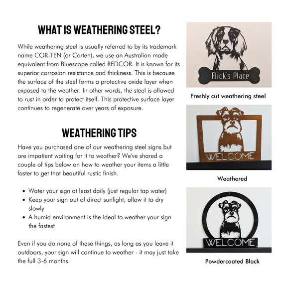 Labradoodle Dog Portrait Signs – Custom Steel Appeal