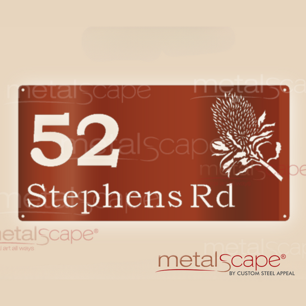 Banksia Property Address Sign