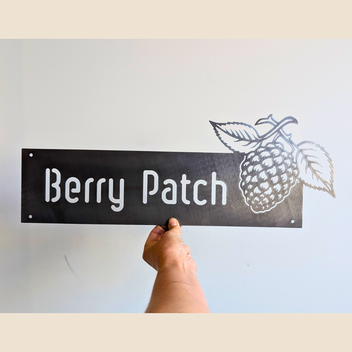 Berry Patch Garden Sign – Custom Steel Appeal