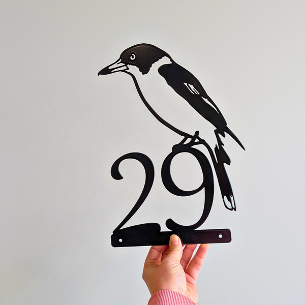 House Number with Butcherbird
