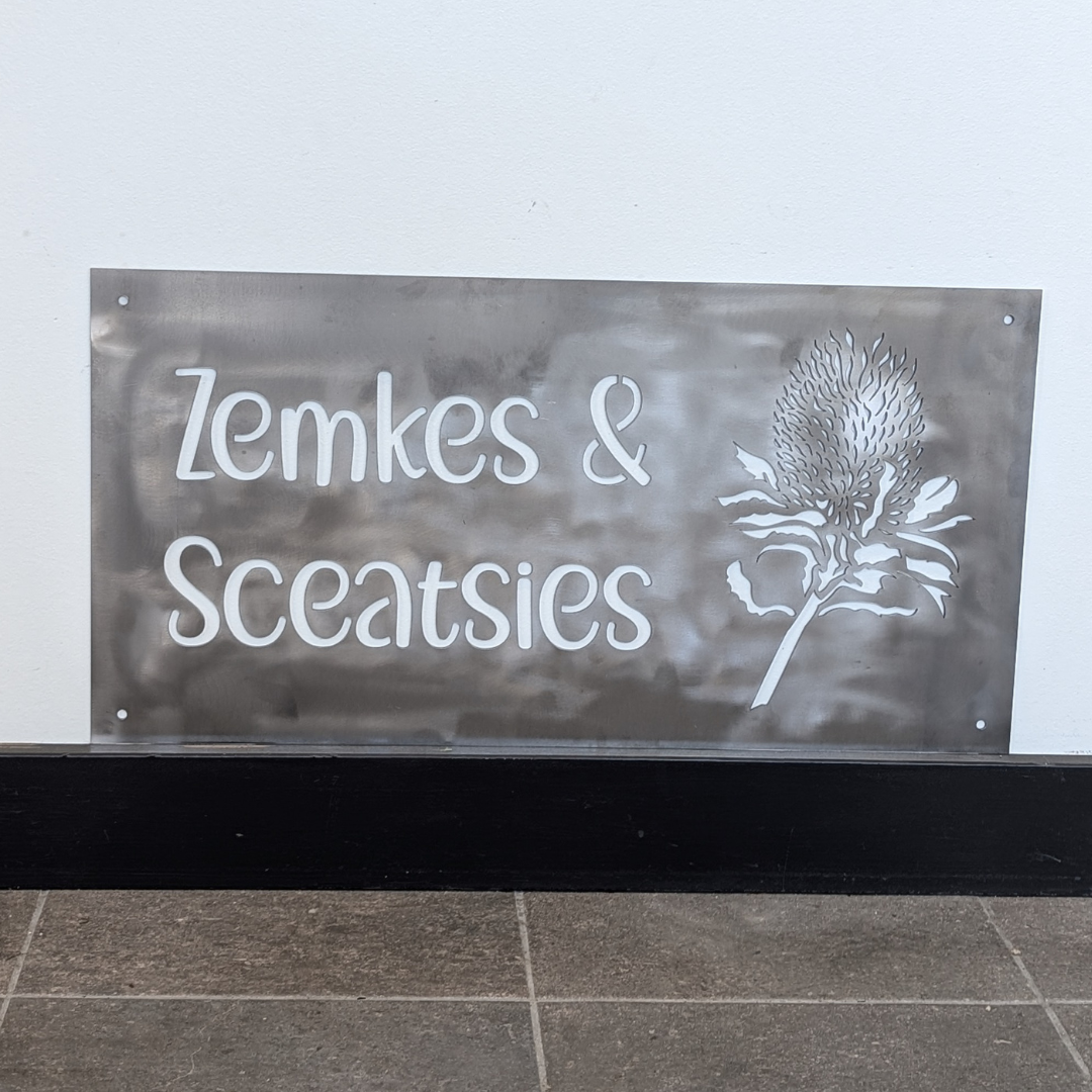 Banksia Property Sign – Custom Steel Appeal