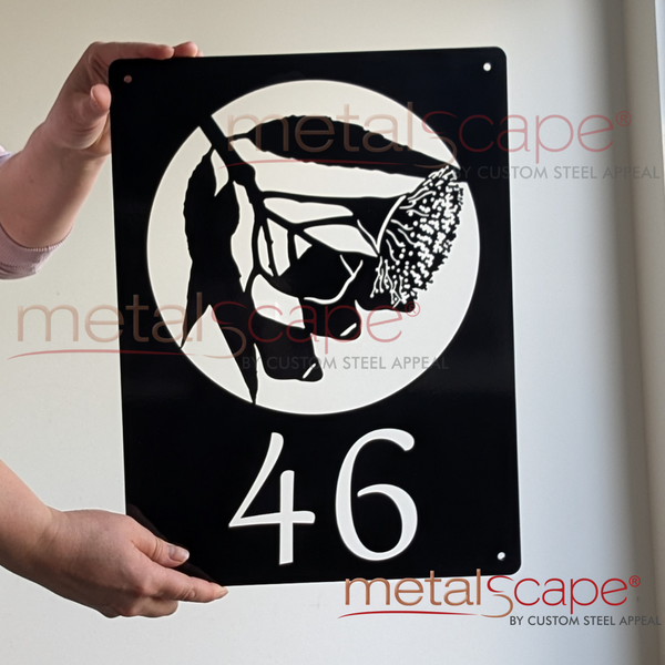 Flowering Gum House Number Sign