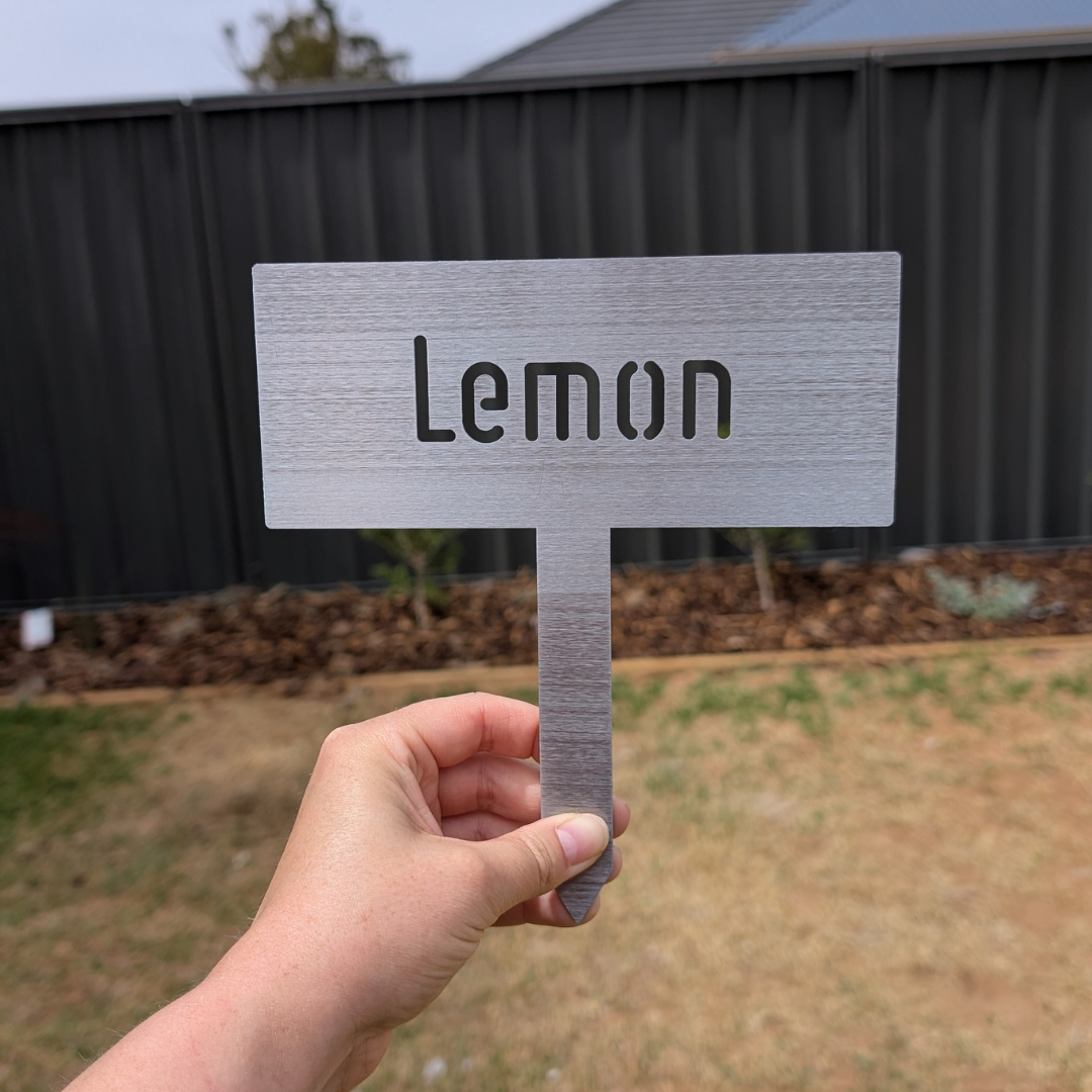 Garden Name Plaques (Simple) – Custom Steel Appeal