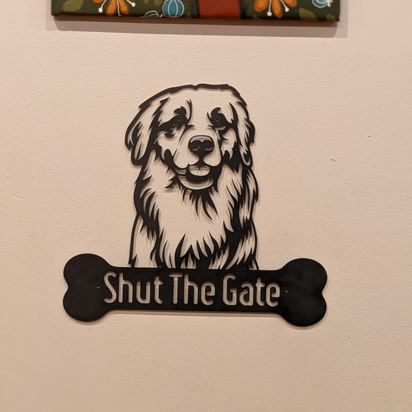 Golden Retriever Dog Portrait Signs