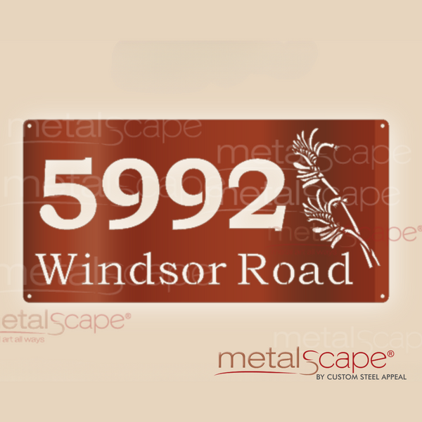 Kangaroo Paw Property Address Sign