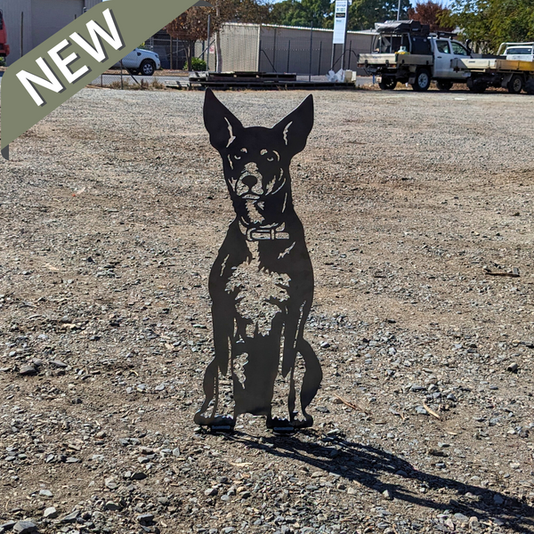 Kelpie Dog Garden Feature "Fluke"