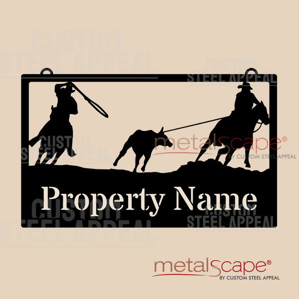 Rodeo Team Penning - Farm Property Sign