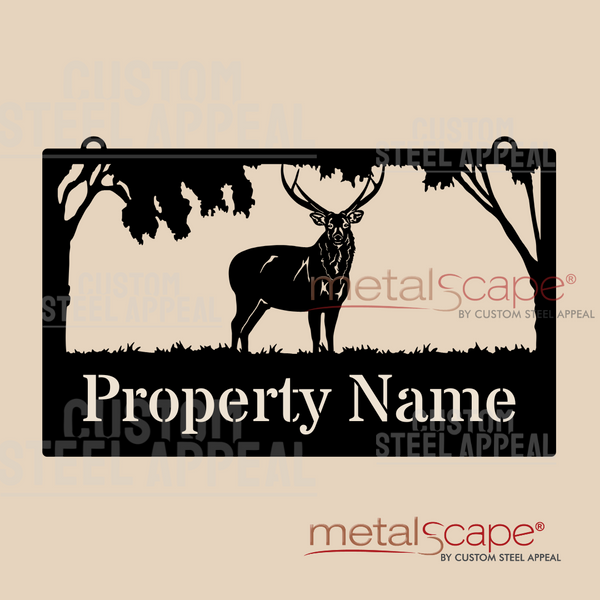 Sambar Deer - Farm Property Sign