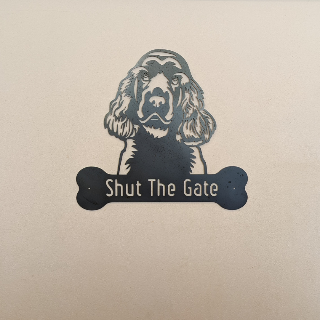 Sussex Spaniel Dog Portrait Signs – Custom Steel Appeal