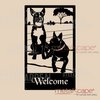 Two Kelpies - Farm Property Sign
