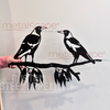 Magpies on Branch Wall Art