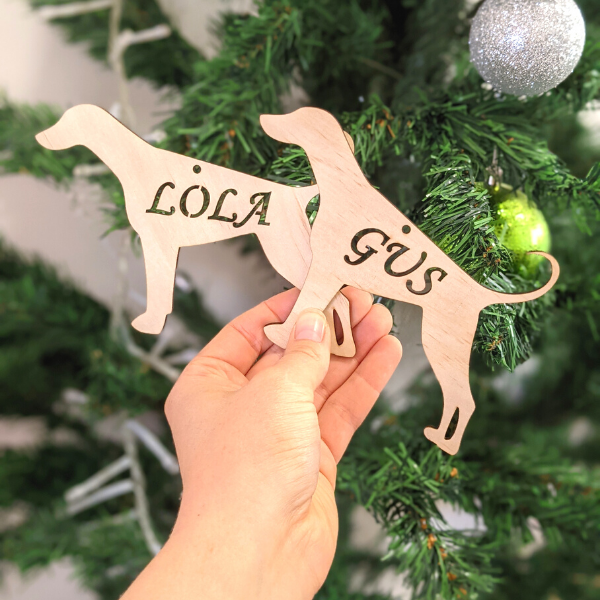 Dog Christmas Tree Ornament (E-M)