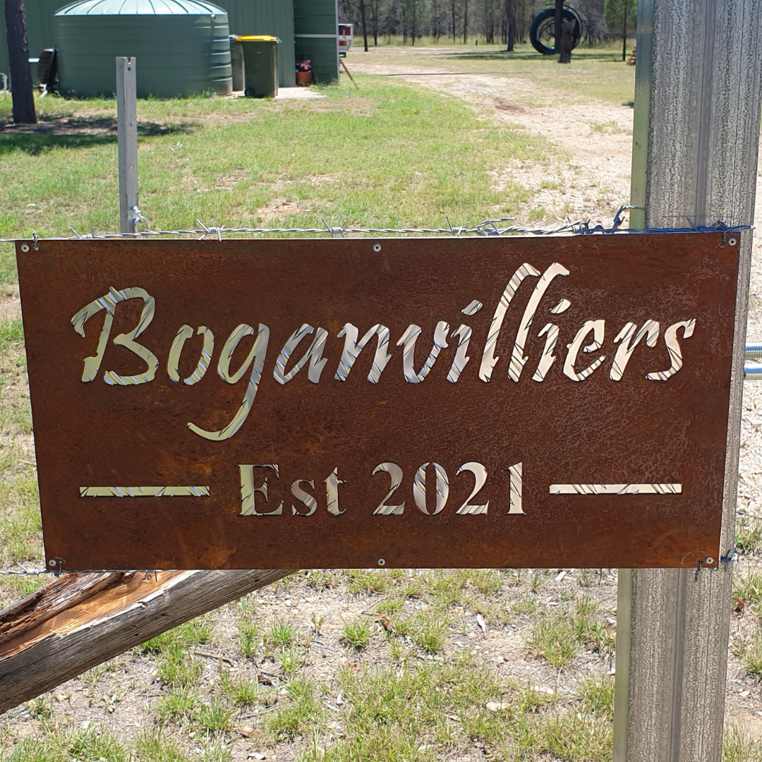 Establishment Date Property Sign | Custom Steel Appeal