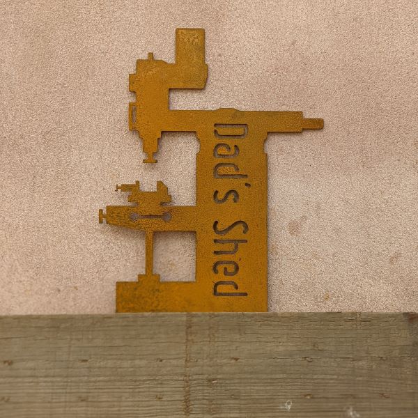Milling Machine Shed Sign – Custom Steel Appeal