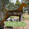 Shut the Gate Dog Sign N-Z