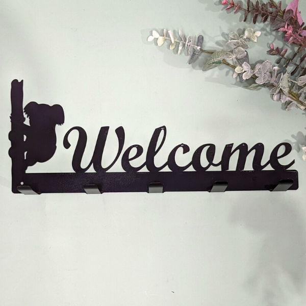 Welcome Hook Sign - Koala