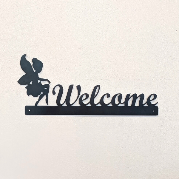 Welcome Fairy Sign – Custom Steel Appeal